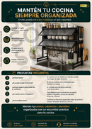 Escurridor de Platos 2 Niveles con Tapas y Accesorios