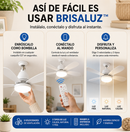 BrisaLuz™ – Ventilador LED silencioso con control remoto