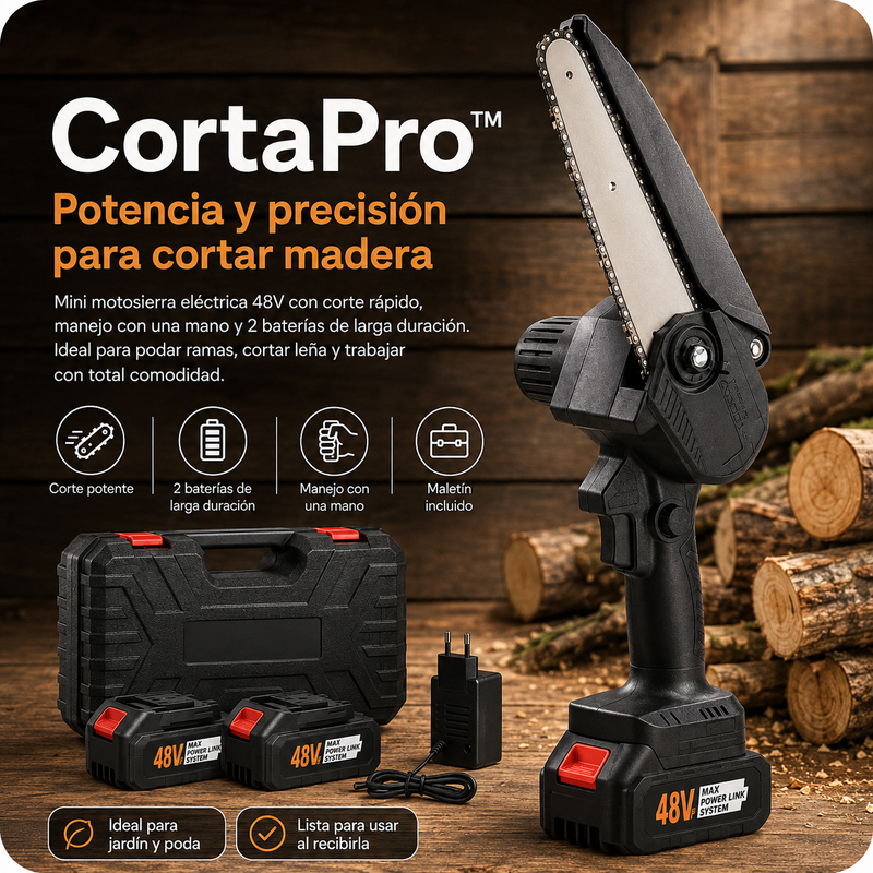 Motosierra Eléctrica 48V CortaPro™